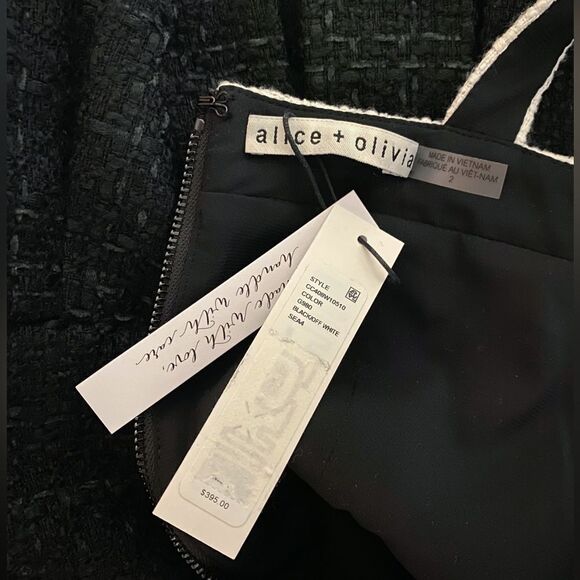 Alice and Olivia Mini Square Neck Dress size 6 - Picture 15 of 16